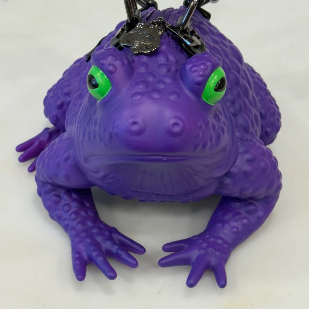 NEW Purple Official Windy Willow Frog Toad Purse Handbag Clutch - Picture 7 of 14